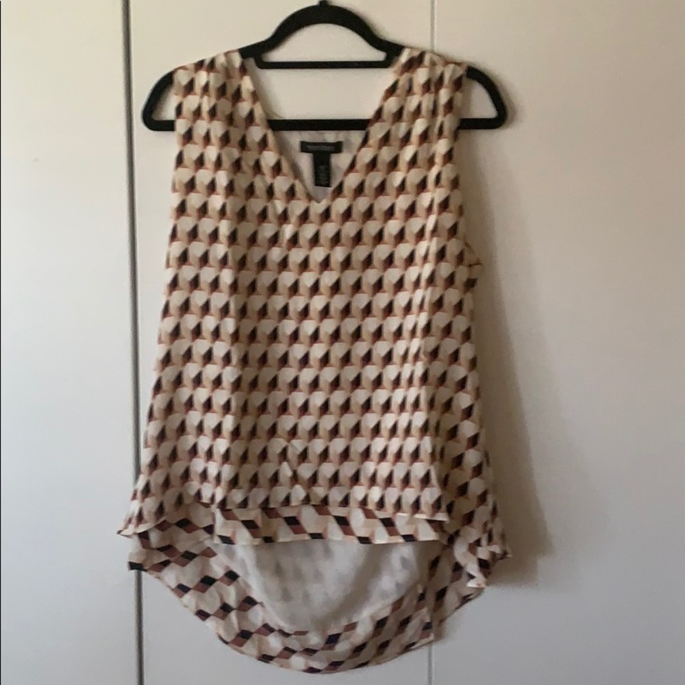Woman’s White House Black Market silk shirt Medium